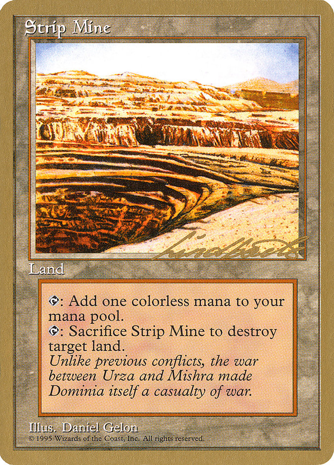 Strip Mine (Leon Lindback) [Pro Tour Collector Set] | Exor Games Dartmouth
