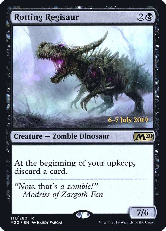 Rotting Regisaur  [Core Set 2020 Prerelease Promos] | Exor Games Dartmouth