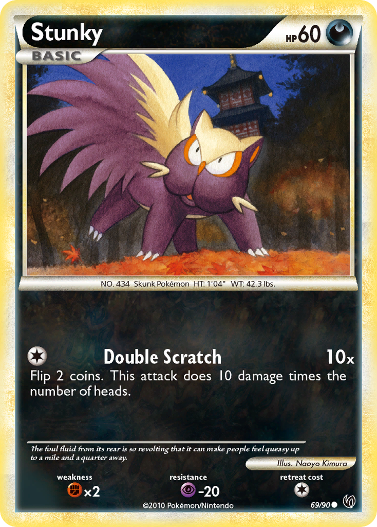 Stunky (69/90) [HeartGold & SoulSilver: Undaunted] | Exor Games Dartmouth