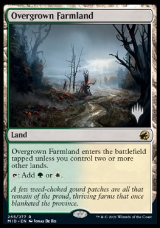 Overgrown Farmland (Promo Pack) [Innistrad: Midnight Hunt Promos] | Exor Games Dartmouth