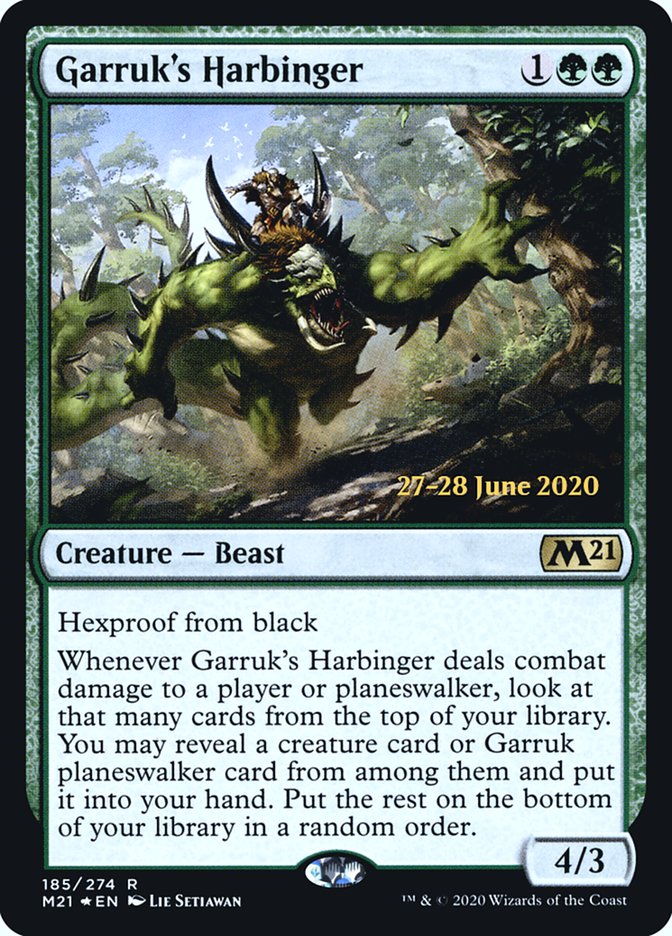 Garruk's Harbinger  [Core Set 2021 Prerelease Promos] | Exor Games Dartmouth