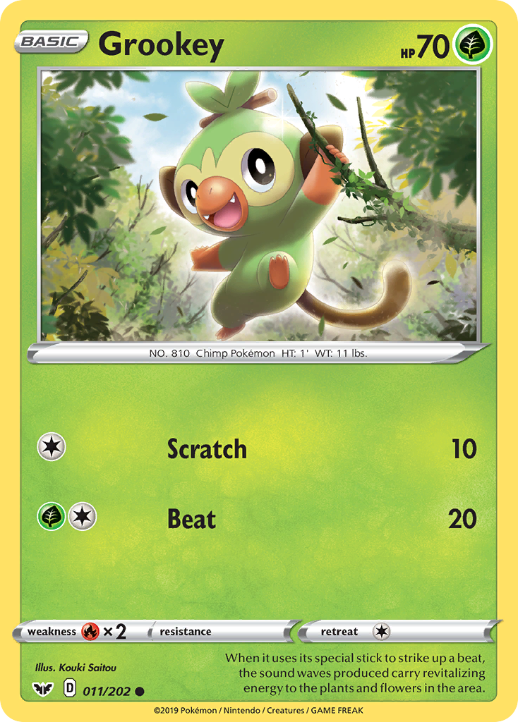 Grookey (011/202) [Sword & Shield: Base Set] | Exor Games Dartmouth