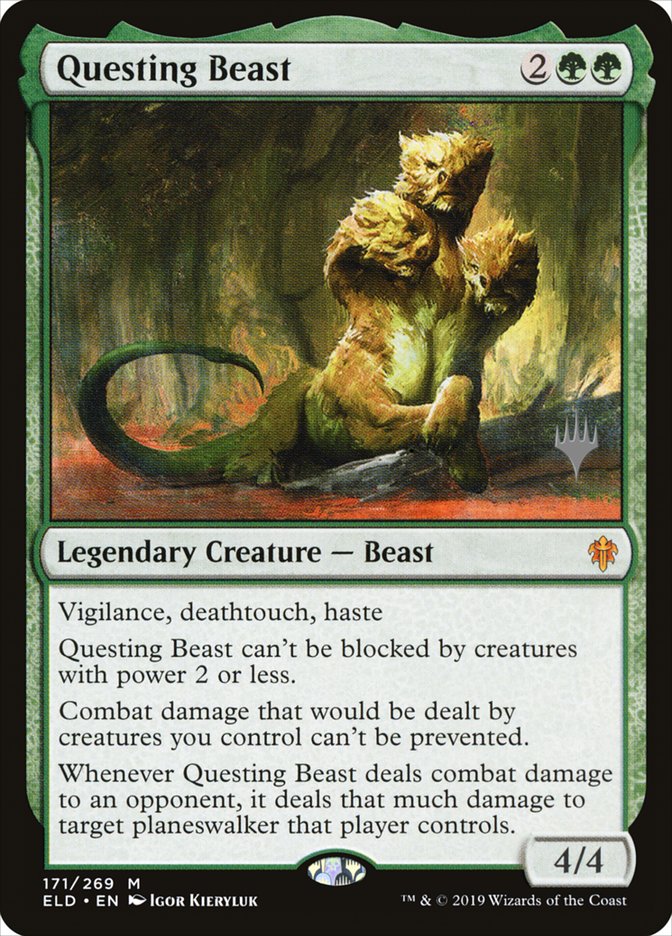 Questing Beast (Promo Pack) [Throne of Eldraine Promos] | Exor Games Dartmouth