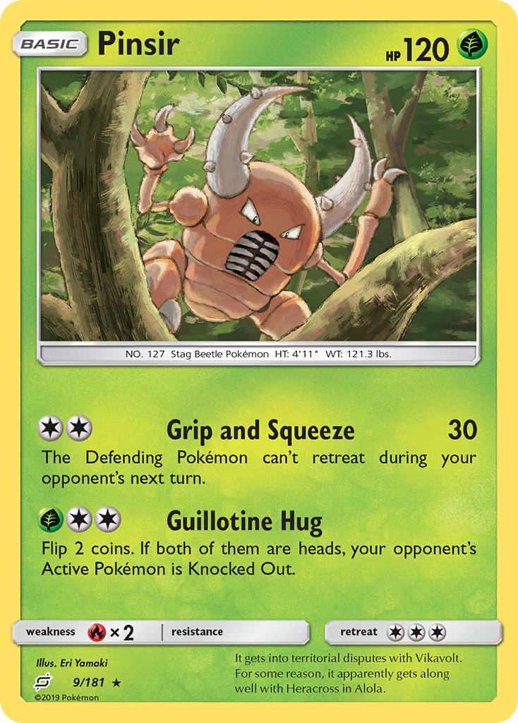 Pinsir (9/181) [Sun & Moon: Team Up] | Exor Games Dartmouth