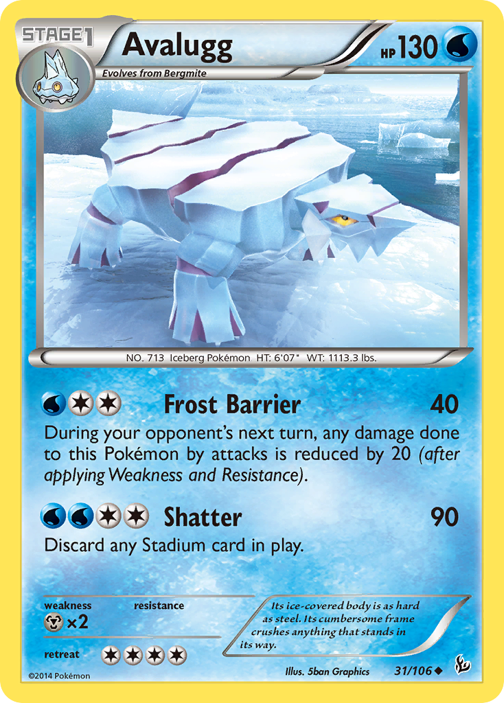 Avalugg (31/106) [XY: Flashfire] | Exor Games Dartmouth