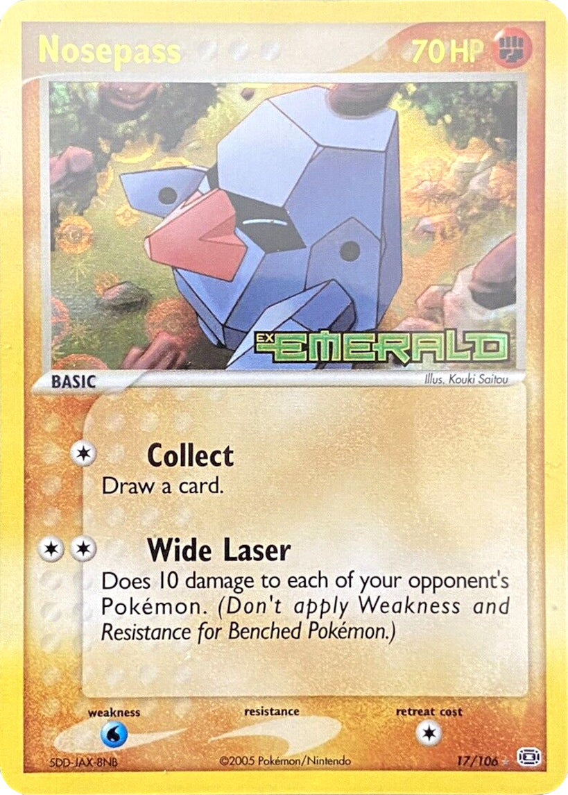 Nosepass (17/106) (Stamped) [EX: Emerald] | Exor Games Dartmouth
