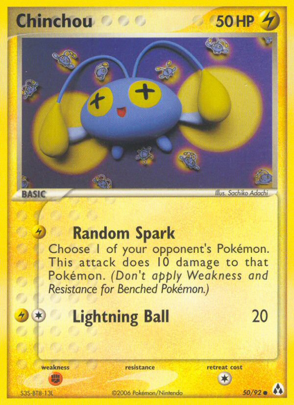Chinchou (50/92) [EX: Legend Maker] | Exor Games Dartmouth