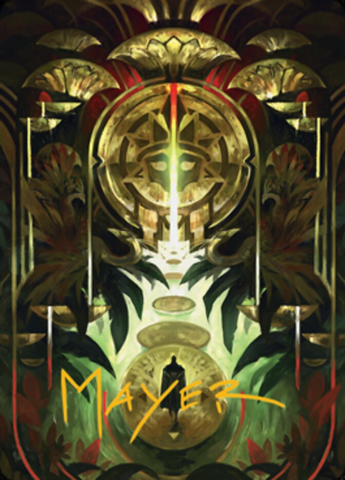 Jetmir's Garden 1 Art Card (Gold-Stamped Signature) [Streets of New Capenna Art Series] | Exor Games Dartmouth