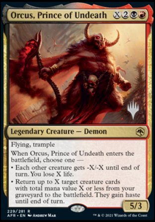 Orcus, Prince of Undeath (Promo Pack) [Dungeons & Dragons: Adventures in the Forgotten Realms Promos] | Exor Games Dartmouth