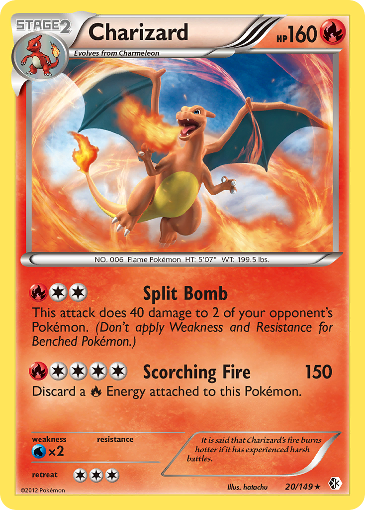 Charizard (20/149) [Black & White: Boundaries Crossed] | Exor Games Dartmouth