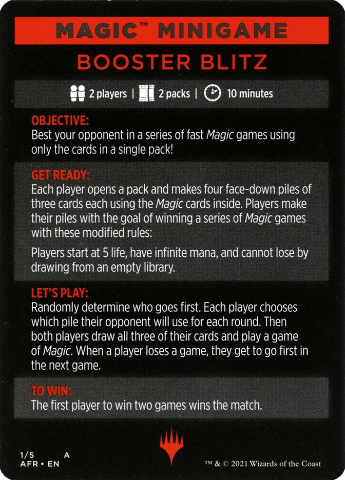 Booster Blitz (Magic Minigame) [Streets of New Capenna Minigame] | Exor Games Dartmouth