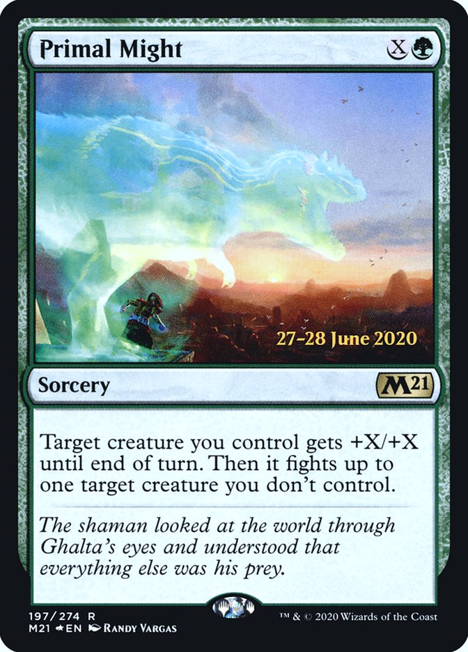 Primal Might  [Core Set 2021 Prerelease Promos] | Exor Games Dartmouth