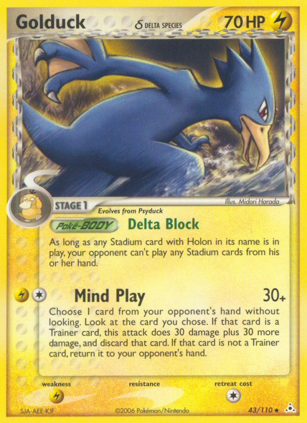 Golduck (43/110) (Delta Species) [EX: Holon Phantoms] | Exor Games Dartmouth