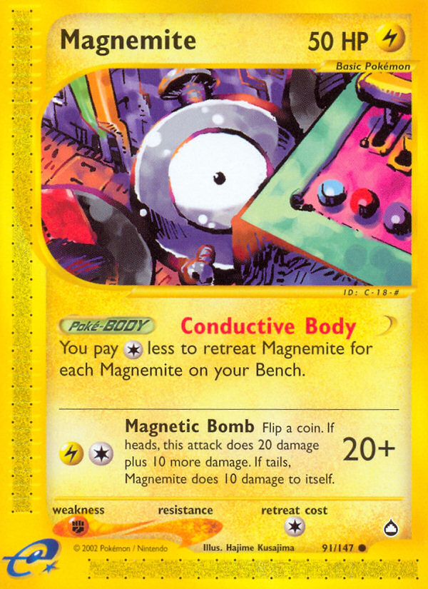 Magnemite (91/147) [Aquapolis] | Exor Games Dartmouth