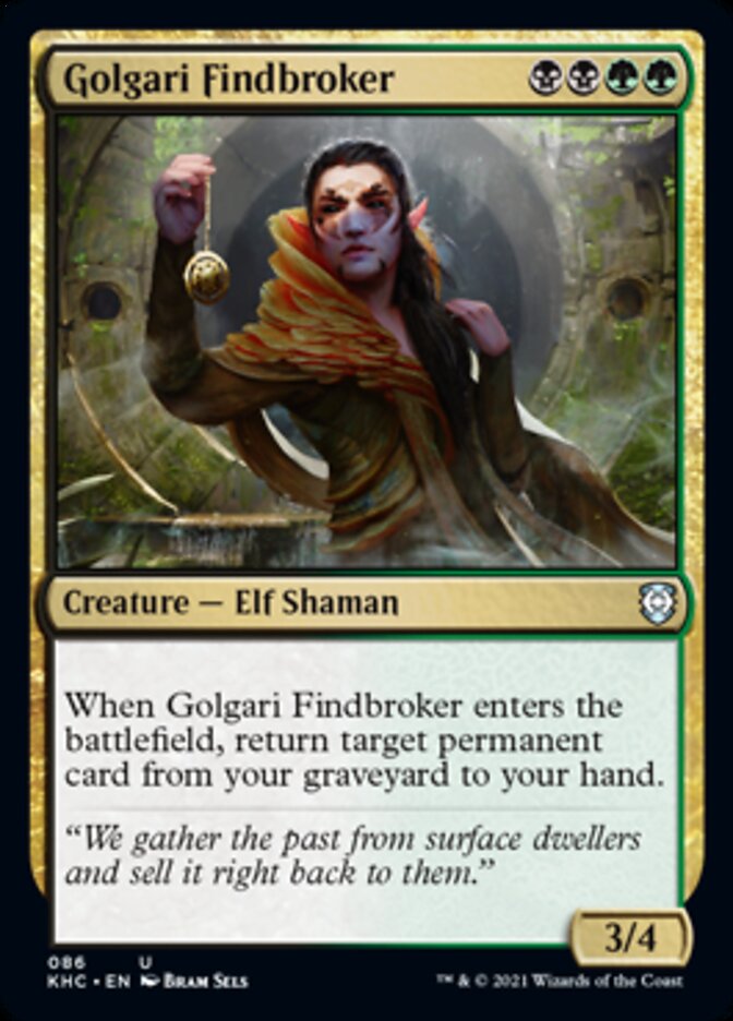 Golgari Findbroker [Kaldheim Commander] | Exor Games Dartmouth