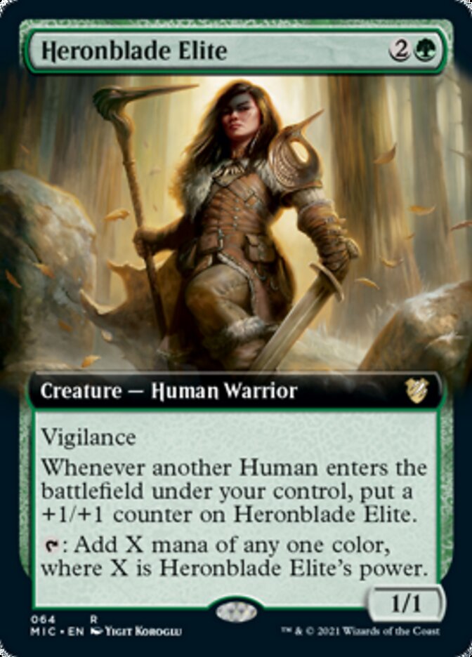 Heronblade Elite (Extended) [Innistrad: Midnight Hunt Commander] | Exor Games Dartmouth