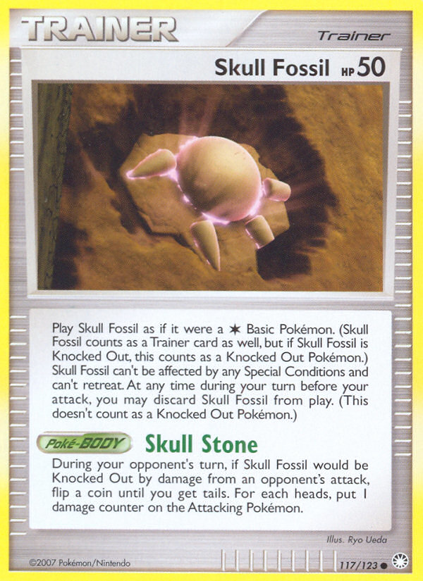 Skull Fossil (117/123) [Diamond & Pearl: Mysterious Treasures] | Exor Games Dartmouth