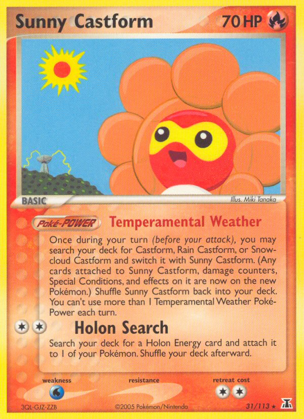 Sunny Castform (31/113) [EX: Delta Species] | Exor Games Dartmouth