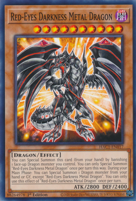Red-Eyes Darkness Metal Dragon [HAC1-EN017] Common | Exor Games Dartmouth