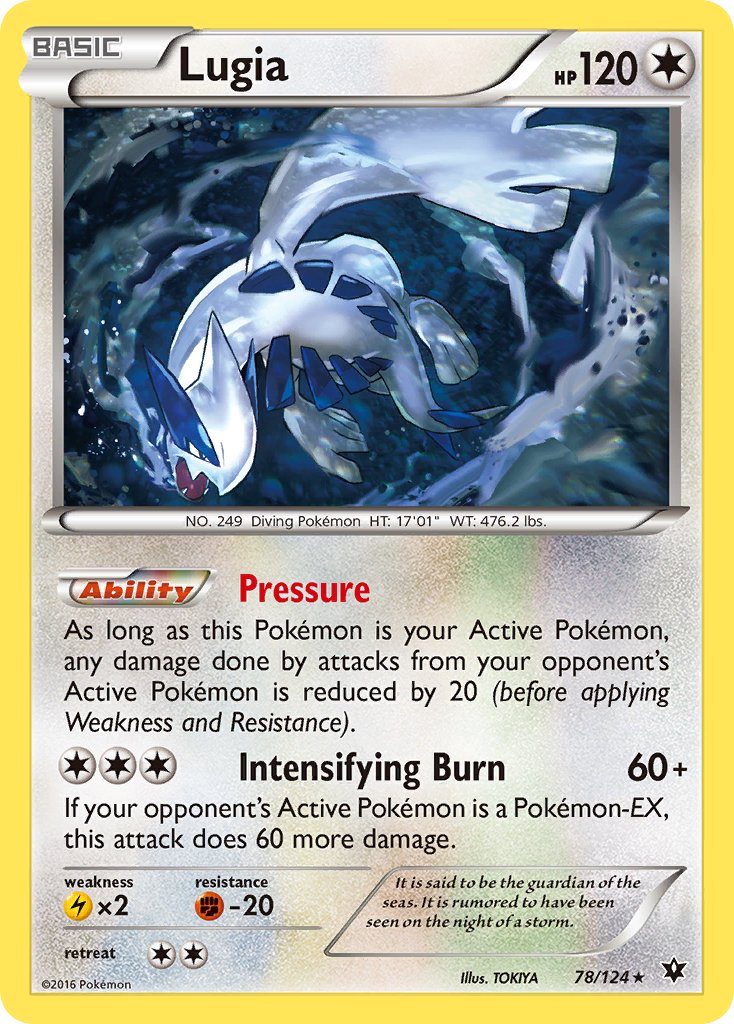 Lugia (78/124) (Theme Deck Exclusive) [XY: Fates Collide] | Exor Games Dartmouth