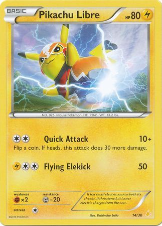 Pikachu Libre (14/30) [XY: Trainer Kit 3 - Pikachu Libre] | Exor Games Dartmouth