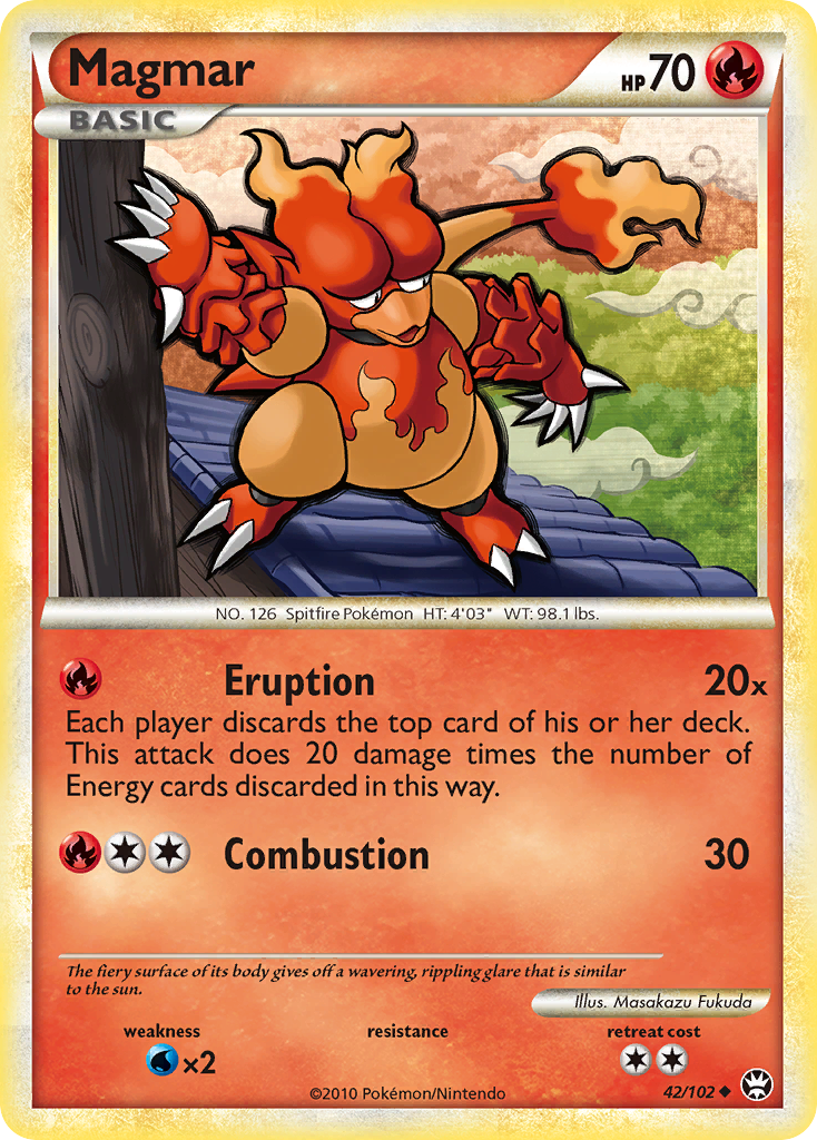 Magmar (42/102) [HeartGold & SoulSilver: Triumphant] | Exor Games Dartmouth