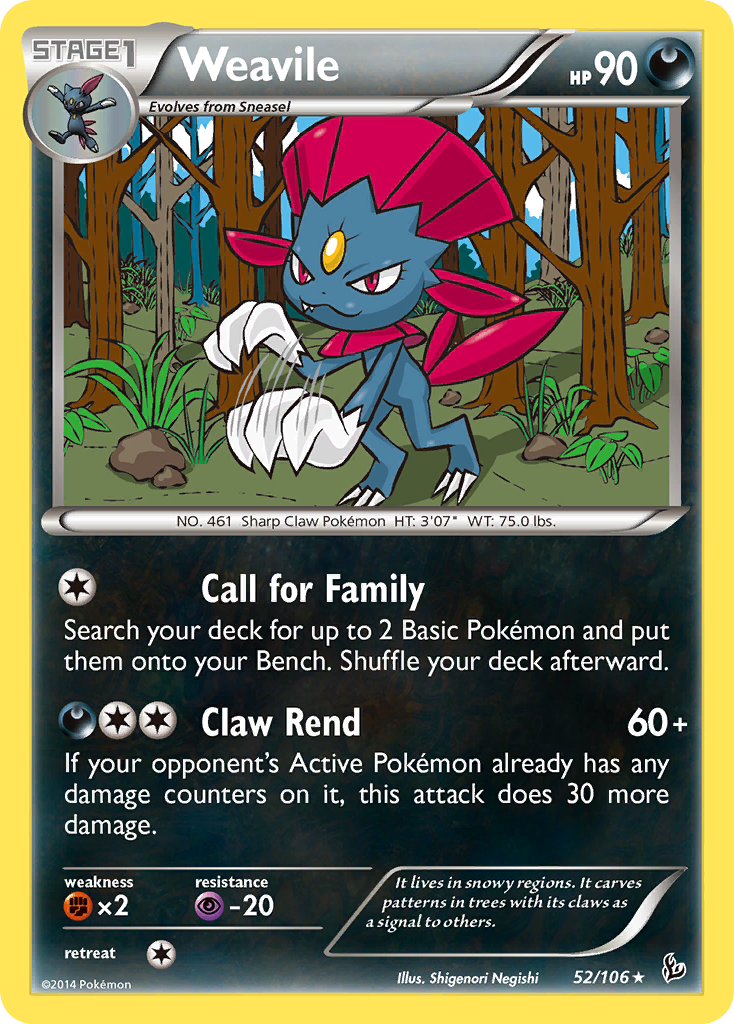 Weavile (52/106) [XY: Flashfire] | Exor Games Dartmouth