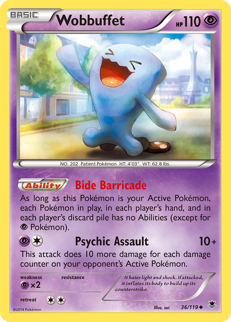 Wobbuffet (36/119) [XY: Phantom Forces] | Exor Games Dartmouth