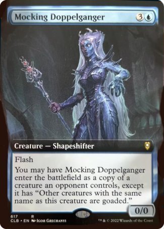 Mocking Doppelganger (Extended Art) [Commander Legends: Battle for Baldur's Gate] | Exor Games Dartmouth