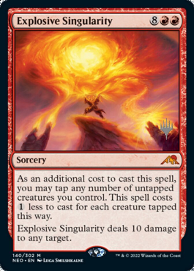 Explosive Singularity (Promo Pack) [Kamigawa: Neon Dynasty Promos] | Exor Games Dartmouth