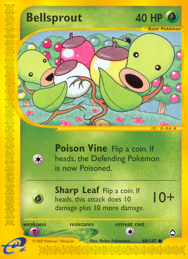 Bellsprout (68/147) [Aquapolis] | Exor Games Dartmouth