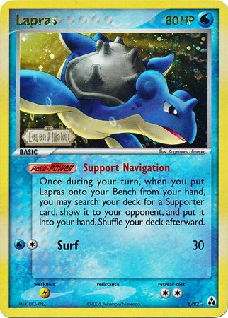 Lapras (8/92) (Stamped) [EX: Legend Maker] | Exor Games Dartmouth