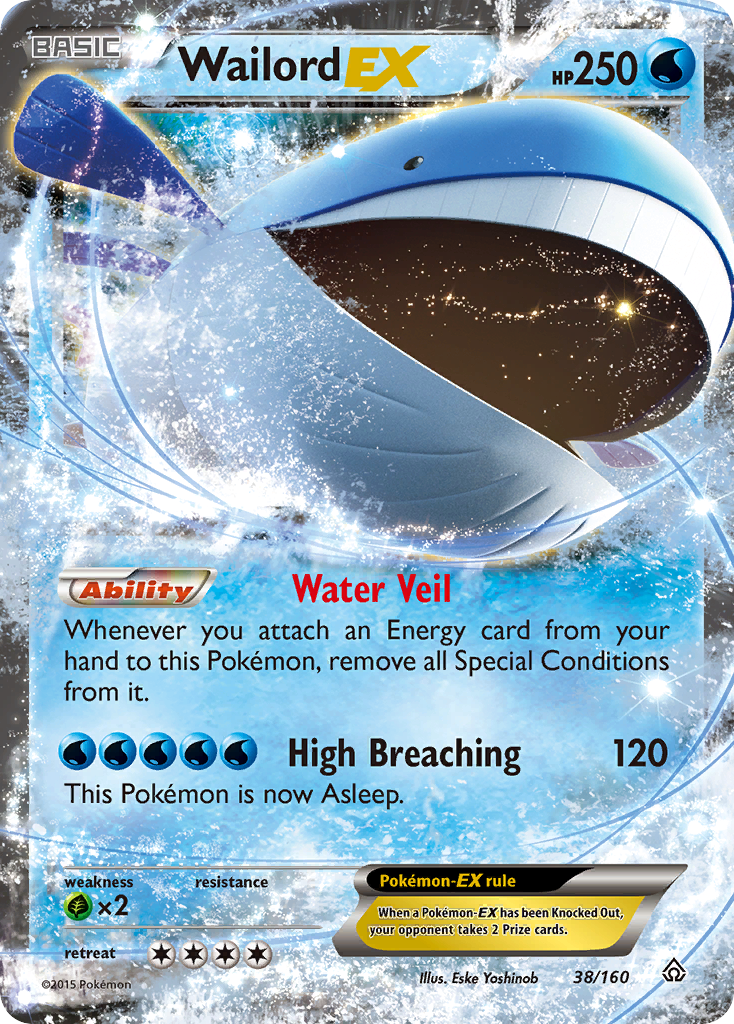 Wailord EX (38/160) [XY: Primal Clash] | Exor Games Dartmouth