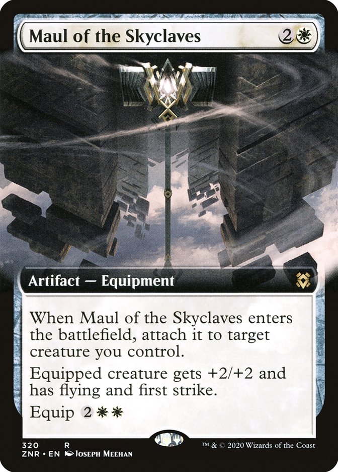 Maul of the Skyclaves (Extended Art) [Zendikar Rising] | Exor Games Dartmouth