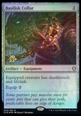 Basilisk Collar [Commander Legends: Battle for Baldur's Gate Prerelease Promos] | Exor Games Dartmouth