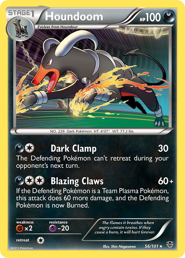 Houndoom (56/101) [Black & White: Plasma Blast] | Exor Games Dartmouth