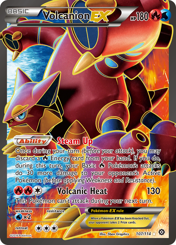 Volcanion EX (107/114) [XY: Steam Siege] | Exor Games Dartmouth