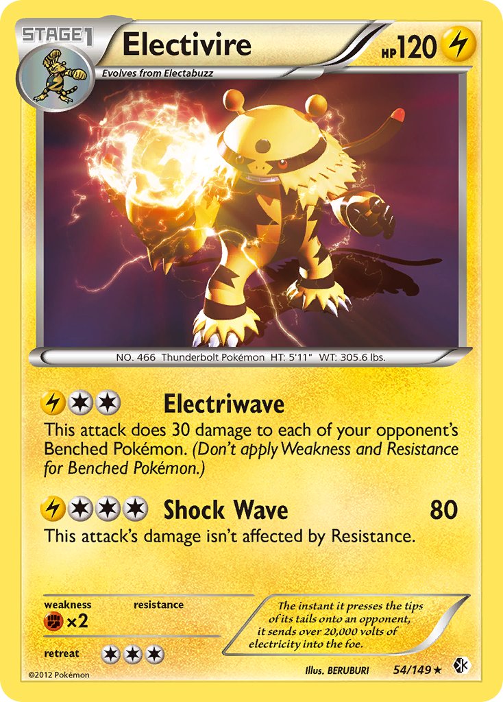 Electivire (54/149) (Theme Deck Exclusive) [Black & White: Boundaries Crossed] | Exor Games Dartmouth