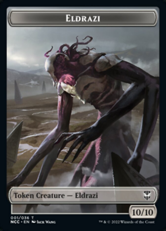 Eldrazi // Human Soldier Double-sided Token [Streets of New Capenna Commander Tokens] | Exor Games Dartmouth