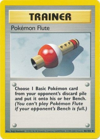 Pokemon Flute (86/102) [Base Set Unlimited] | Exor Games Dartmouth