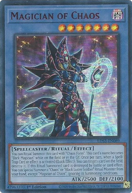 Magician of Chaos (Red) [LDS3-EN089] Ultra Rare | Exor Games Dartmouth
