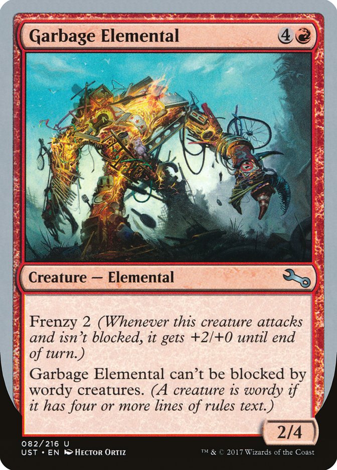 Garbage Elemental (2/4 Creature) [Unstable] | Exor Games Dartmouth