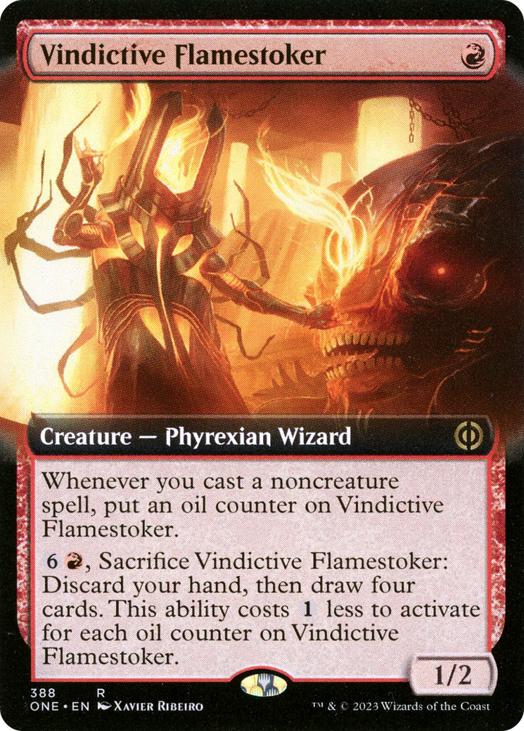 Vindictive Flamestoker (Extended Art) [Phyrexia: All Will Be One] | Exor Games Dartmouth