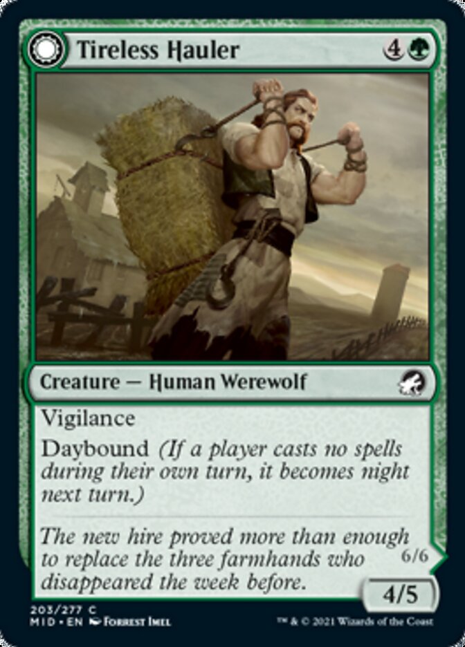 Tireless Hauler // Dire-Strain Brawler [Innistrad: Midnight Hunt] | Exor Games Dartmouth