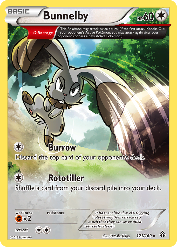 Bunnelby (121/160) [XY: Primal Clash] | Exor Games Dartmouth