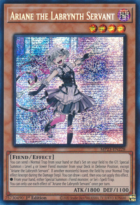 Ariane the Labrynth Servant [MP23-EN228] Prismatic Secret Rare | Exor Games Dartmouth