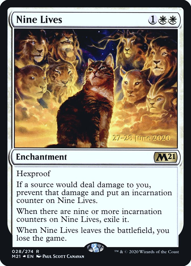 Nine Lives  [Core Set 2021 Prerelease Promos] | Exor Games Dartmouth