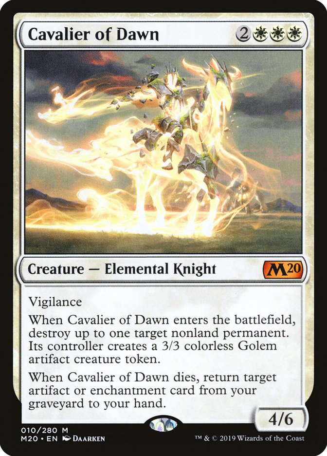 Cavalier of Dawn [Core Set 2020] | Exor Games Dartmouth