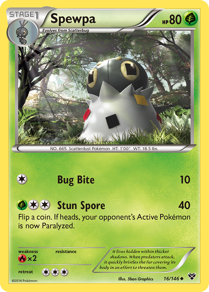 Spewpa (16/146) [XY: Base Set] | Exor Games Dartmouth