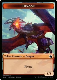 Dragon (002) // Zombie Double-Sided Token [Game Night 2019 Tokens] | Exor Games Dartmouth